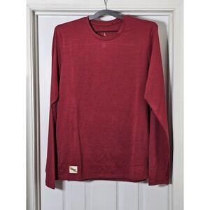 Tracksmith Deep Red Long Sleeve Tee